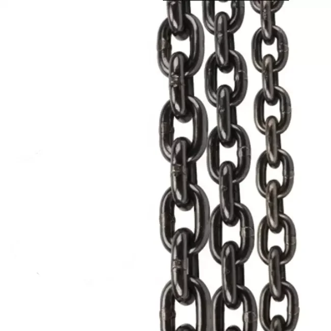 En818-2 G80 Alloy Steel Lifting Chain Hoist Chain Zinc Plated Galvanized Iron Chain 6mm 22mm For Lifting