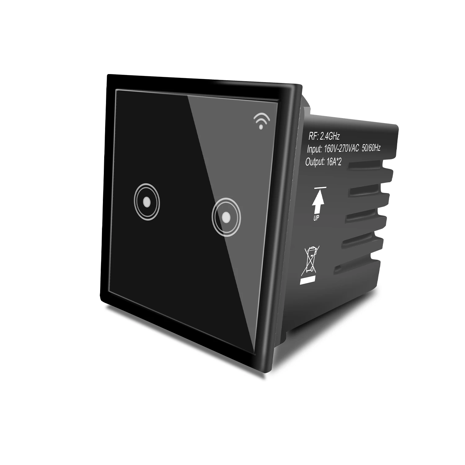 Сенсорный выключатель EVA huawwifi, индийский Стандартный сенсорный экран, выключатель света, работает с Alexa и google home