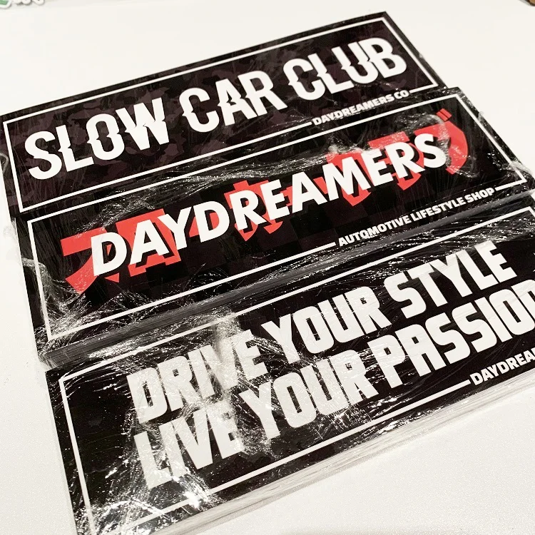 CUSTOM JDM Racing Japanese Drift Car Bumper Window Vinyl Strip Slap Die Cut Sticker Decals For Car