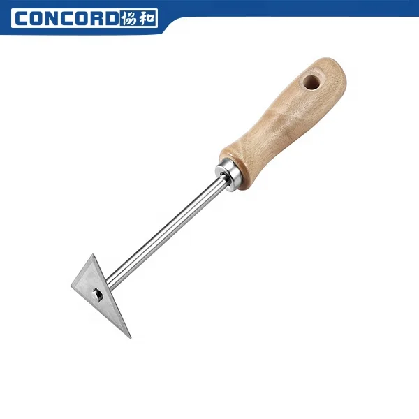 Triangular shave hook with wooden handle/wooden handle scraper/ putty knife