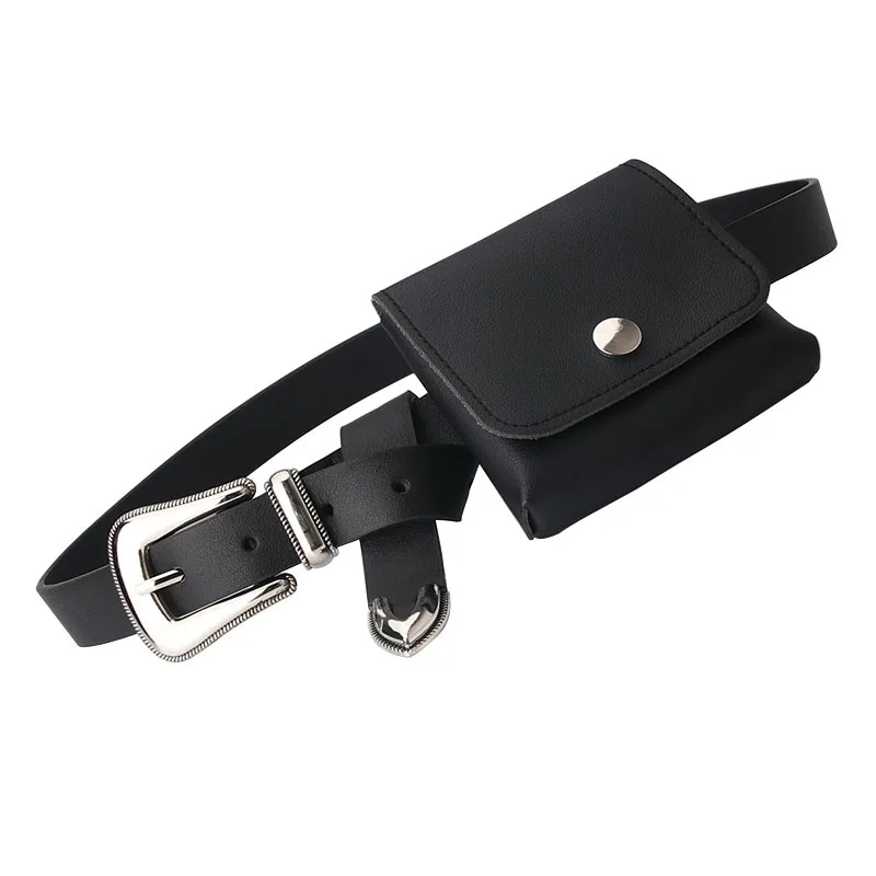 Personality Hip-Hop Style Wild Small Trendy Fashion Fanny Pack Waist Belt Bag Pu