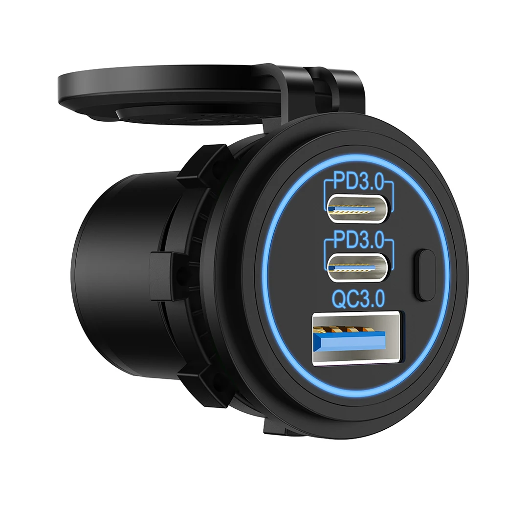 Автомобильный адаптер с Usb-портом 30 Вт 36 Qc3.0 100 12 В