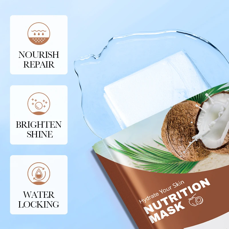 OEM FAYANKOU New Product Coconut Vitamin C Face & Body Mask Skin Care Nourishment Facial Mask