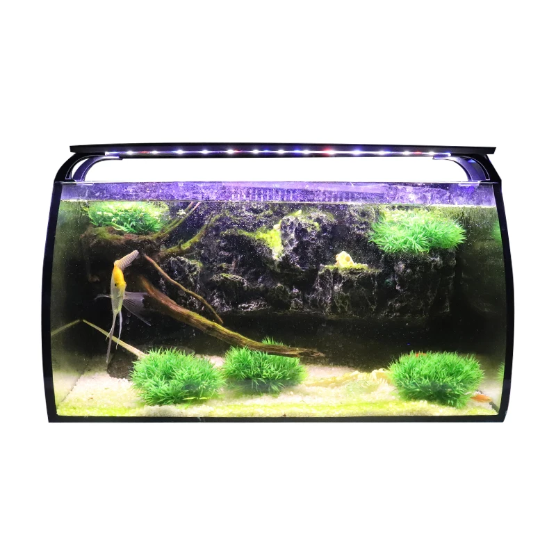 8 Gallon(30L) hygger Aquarium Fish Tank with Water Pump & LED Lamp