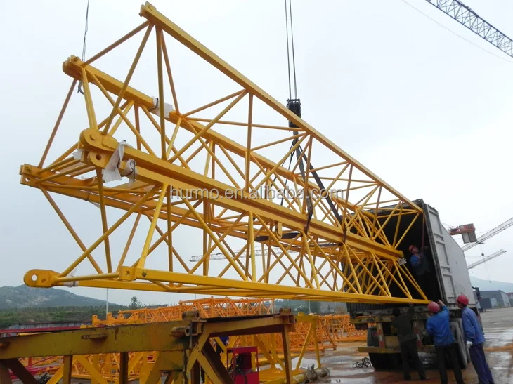 High quality Competitive Price 8 tons 6010 topless tower crane QYZ80B with CE certificate