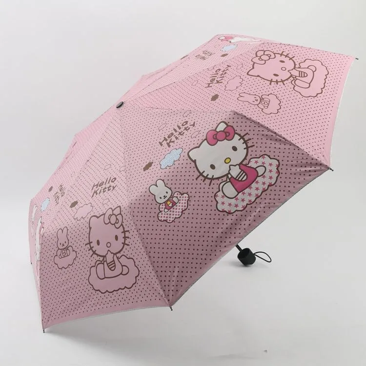 Cute Cat Children Umbrella Wholesale Fresh Cute Girls Sunshade Umbrella