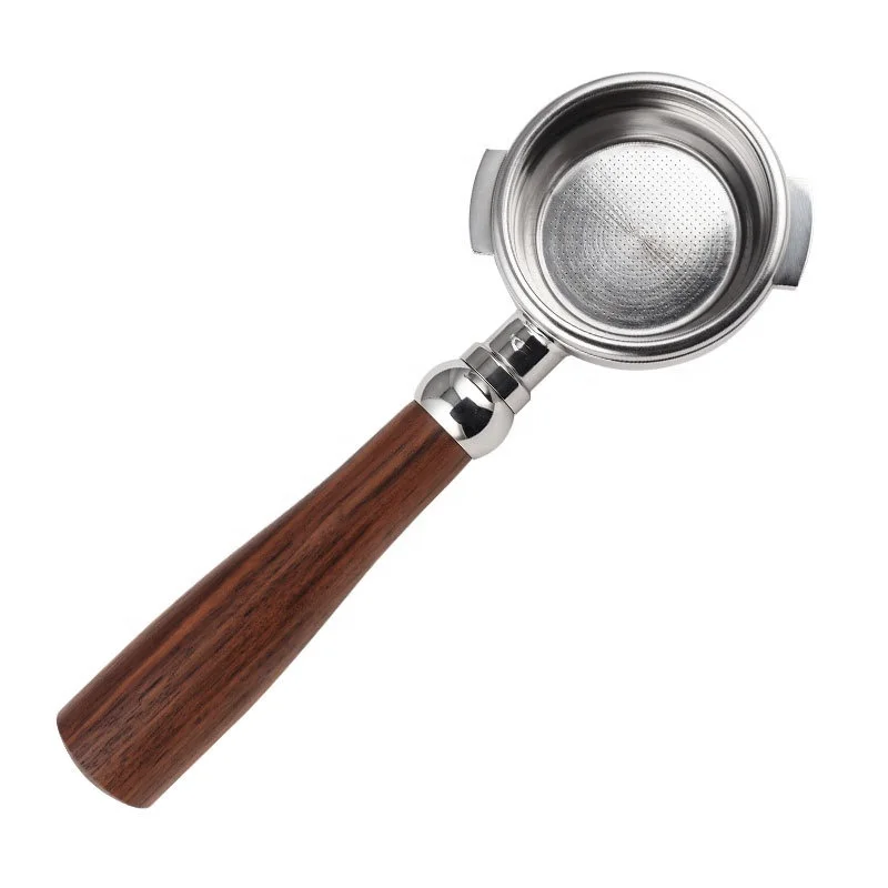 Wood Portafilter Kit Espresso Filter Basket Bezzera Bz10 Portafilter 58mm Bottomless Portafilter