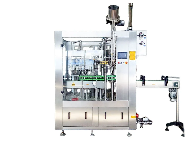 6 Heads Counter Pressure Beer Bottle Washing Filling Capping Machine For Craft Beer