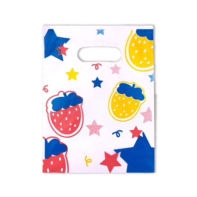 Custom Bag Color Confusion Plastic Portable Shopping Bag With Logos Clothing Packaging Bags