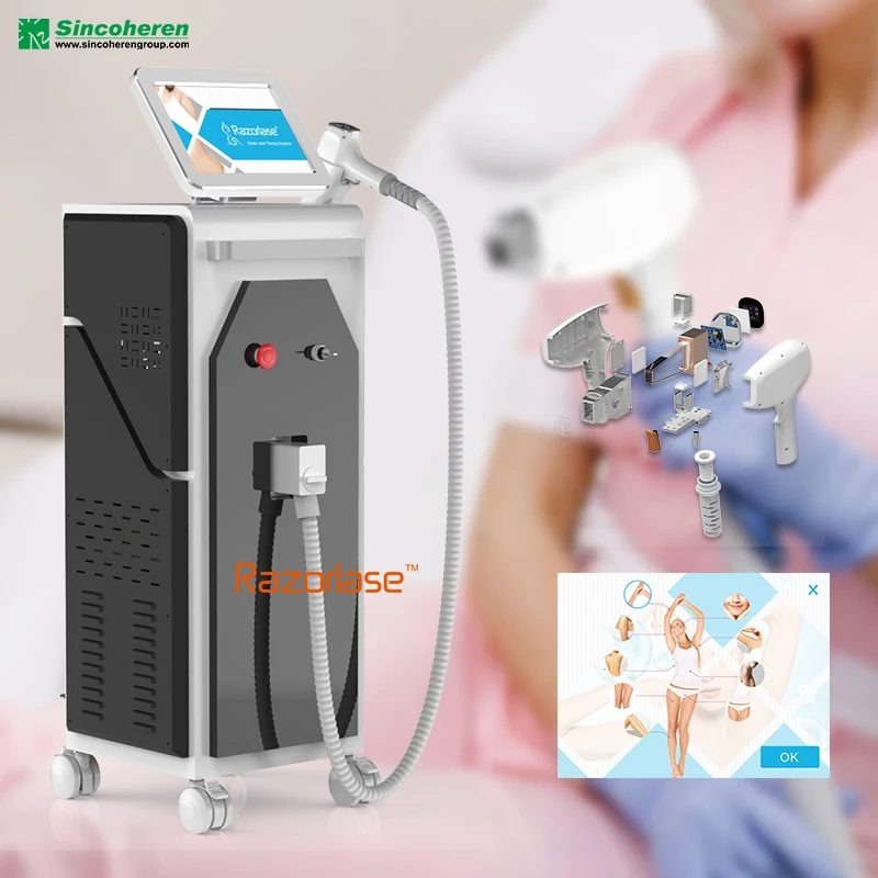 Big High Power Permanently Laser Diode 808nm Diode Laser Hair Removal Machine 755 808 1064 Diode Laser good price