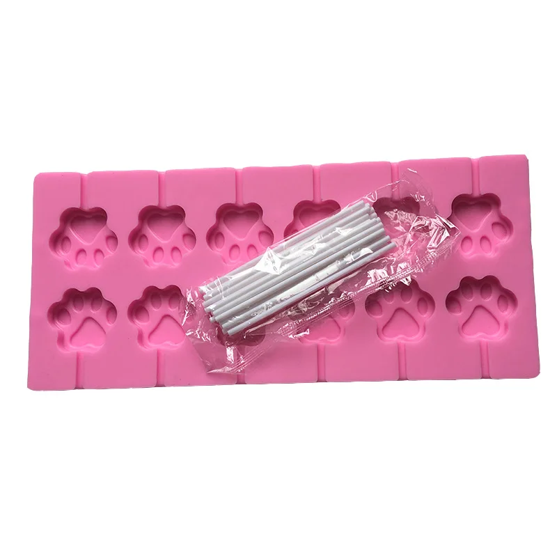 2 cat claw silicone lollipop mold  crystal wave plate Candy Mold chocolate chip mold