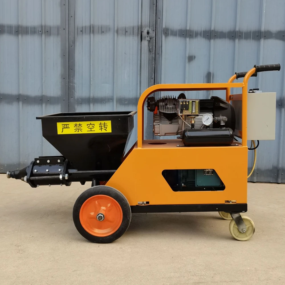 New multifunctional powder wall plastering roughening cement mortar fireproof coating real stone paint mortar spraying machine