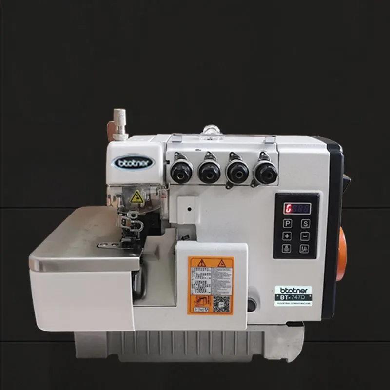 High quality low MOQ brother direct drive 4 threads overlock sewing machine for weaving and sewing