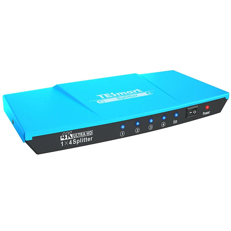 TESmart Distributor 4 way video HDMI divisor Splitter 1X4 1in 4out synchronous 4ksupport CEC HD HDCP smart EDID HDMI Splitter