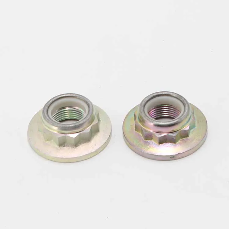 OEM Prevailing torque 12 point flange nut titanium m7 flange nut