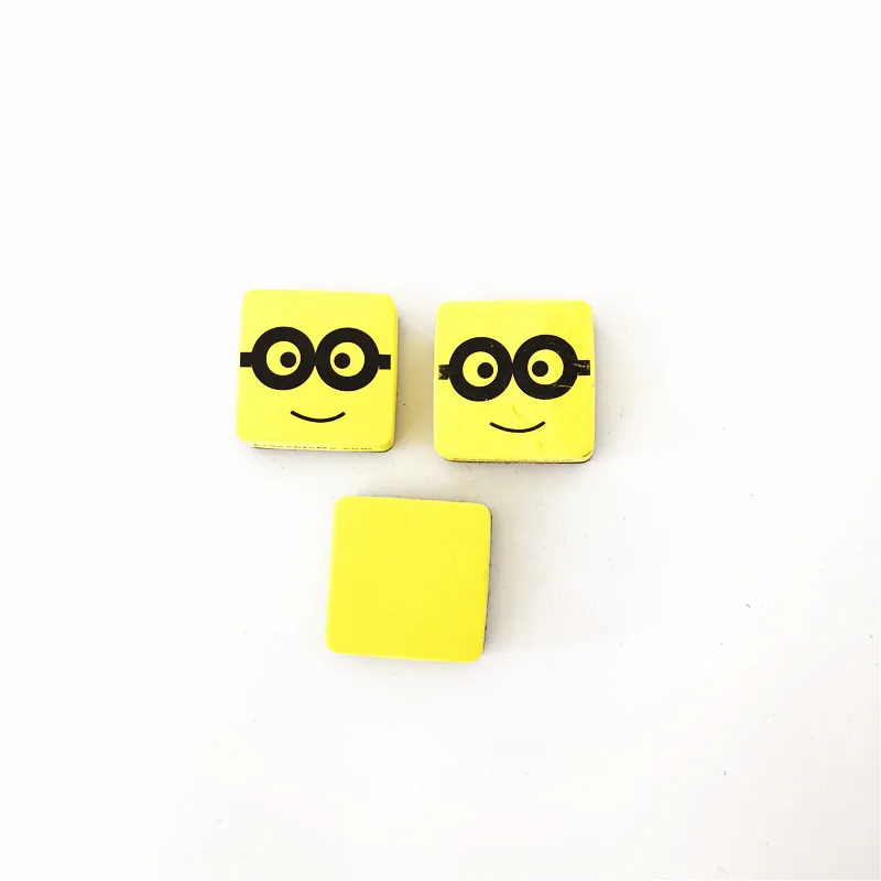 High quality minions felt EVA magnetic eraser for blackboard and whiteboard