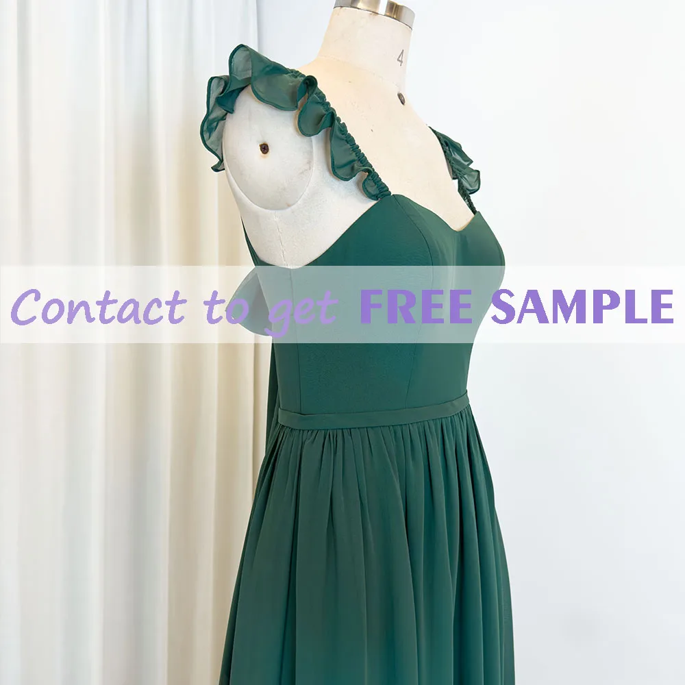 TEENYEE Sweetheart Luxurious Evening Dresses 2023 Elegant Formal Sage Green Bridesmaid Dress for wedding party