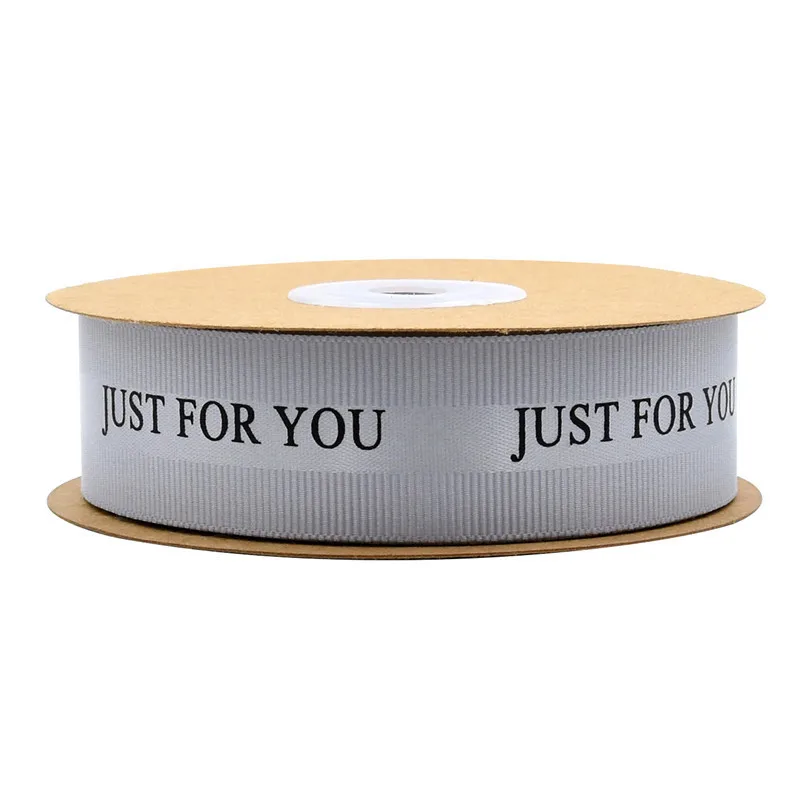 Customized  2.5cm rowan ribbon wedding flowers decoration ribbon cake gift box packing ribbons