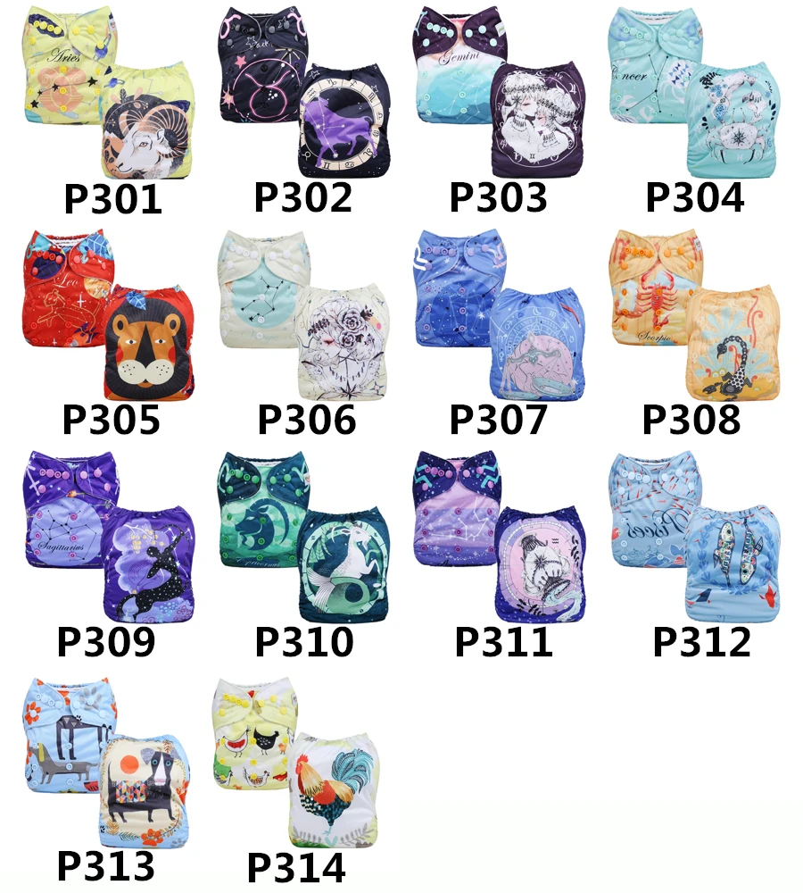 Mumsbest Nice Unique Modern Mermaid Reusable Washable Adjustable Positioned Baby Cloth Diapers Factory