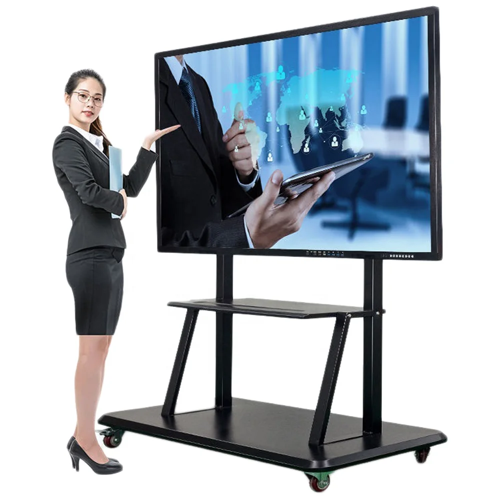 86 дюймов многофункциональный сенсорный экран плоская панель 4k Hd умная портативная электронная интерактивная доска для школы и офиса