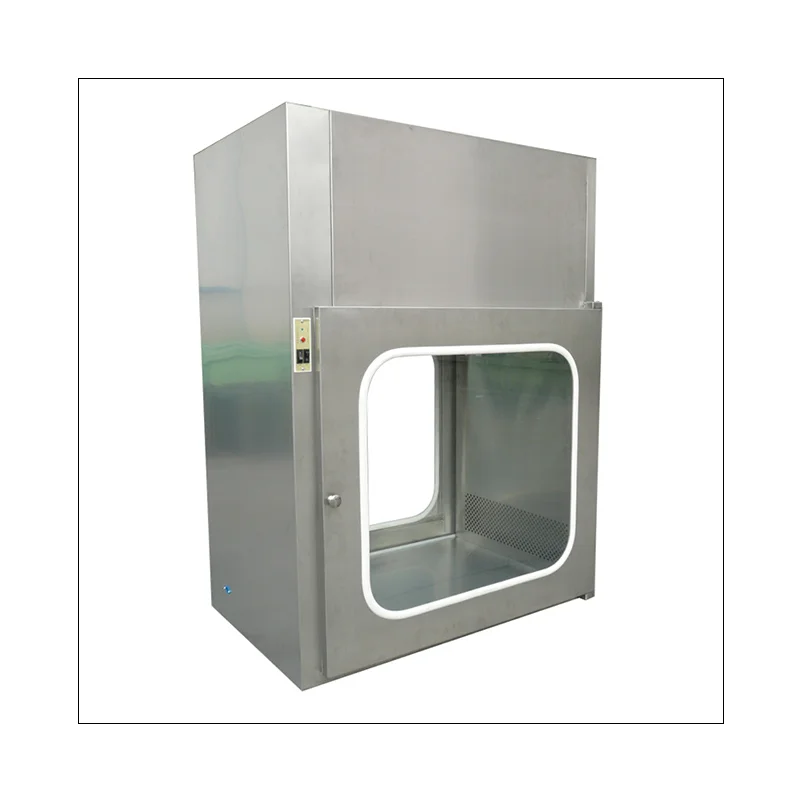 Stainless Steel Pass Box Static Type Electrical Interlock Clean Room Pass Through Box