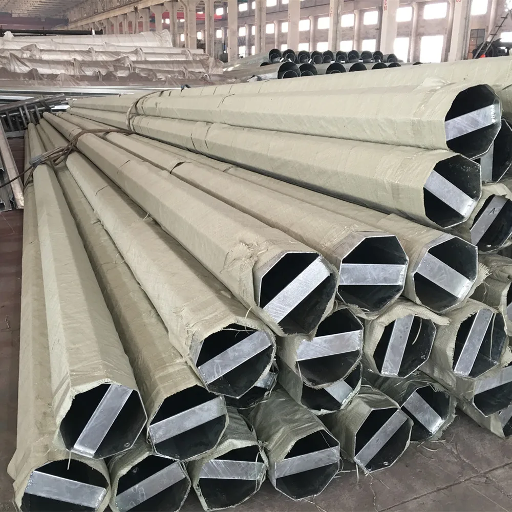 JSHP Q235 Филиппины 110кв горячеоцинкованный восьмиугольный силовой трансмиссионный Полюс