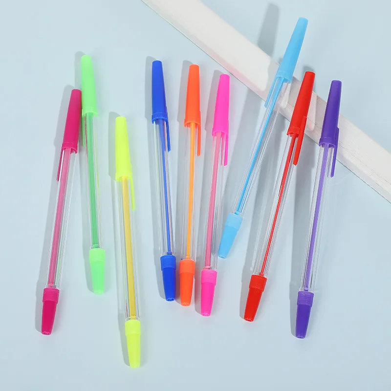 10 colors colorful oil ink cheap simple INS ball pen