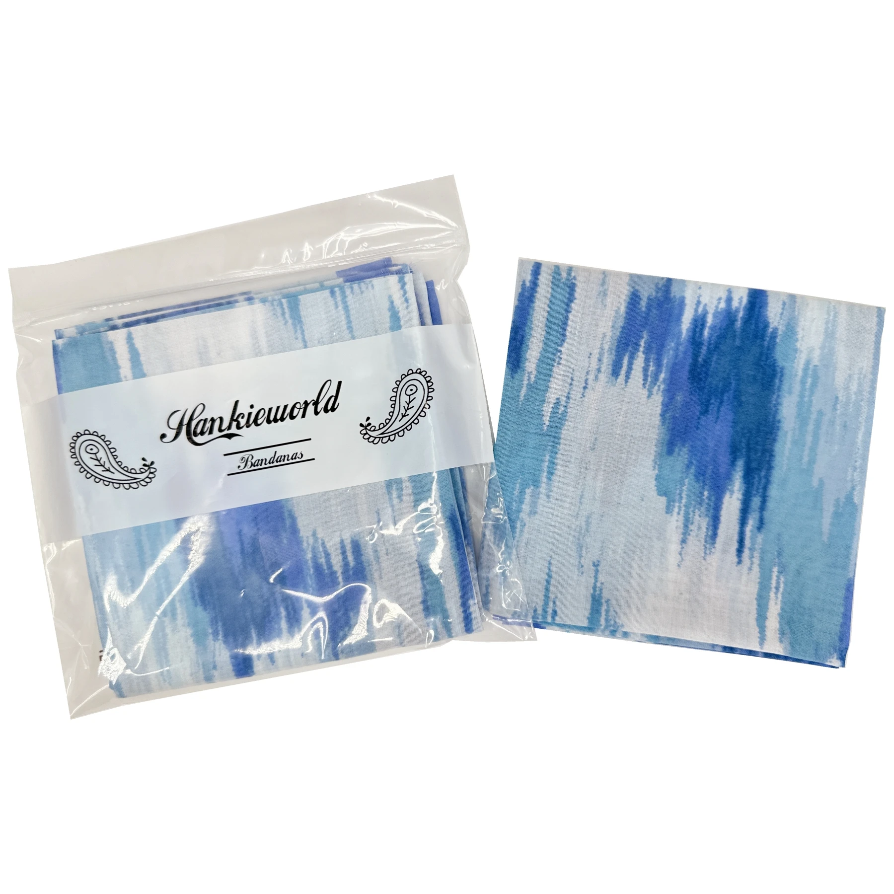 Hip Hop 100% Cotton Bandana 22in Two-tone Organic Bandana Wholesale Cheap Custom Cotton Bandana