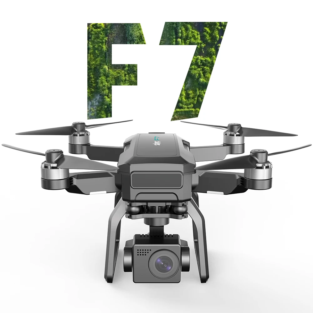 Перевозка груза падения SJRC F7 4K PRO Drone GPS 5G, Wi-Fi, 3-осевой и портативный монопод с шарнирным замком с HD камерой FPV Профессиональный RC Drone складной бесщеточный Quadcopter