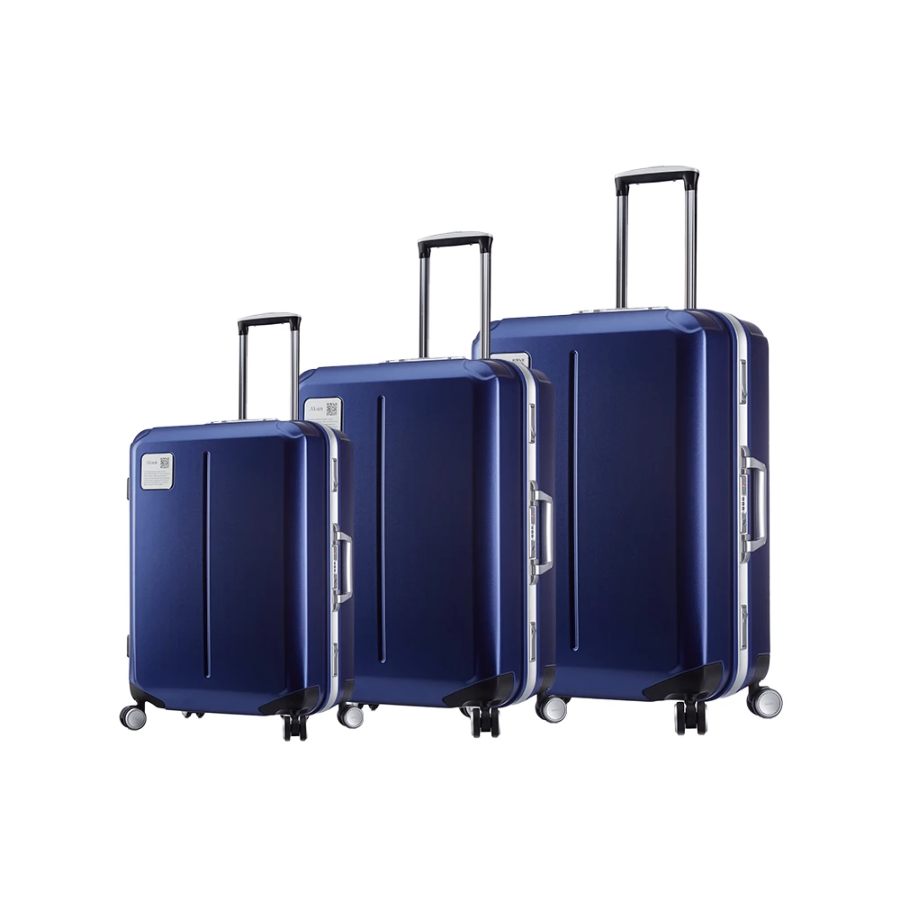 custom logo 3 pieces suitcases luggage set with 4 spinner wheels hard shell TSA lock travel suitcases sets