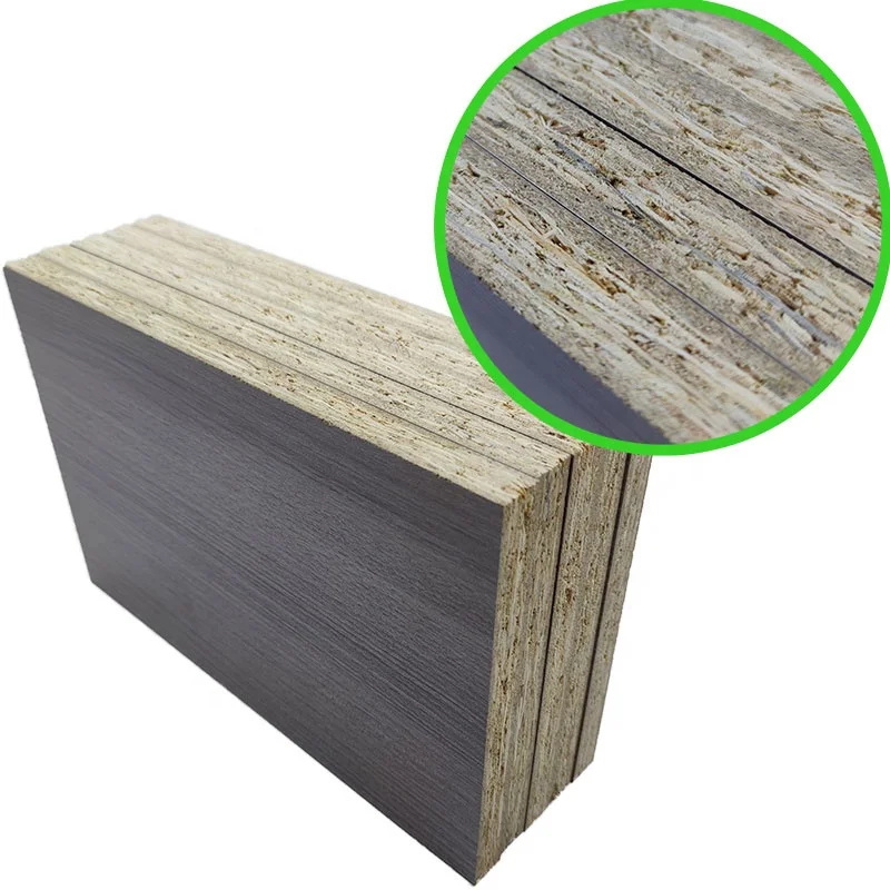 Hot selling spot 4*8ft 12/16/18/25mm particle board high quality particle board manufacturing melamine e1 particle board