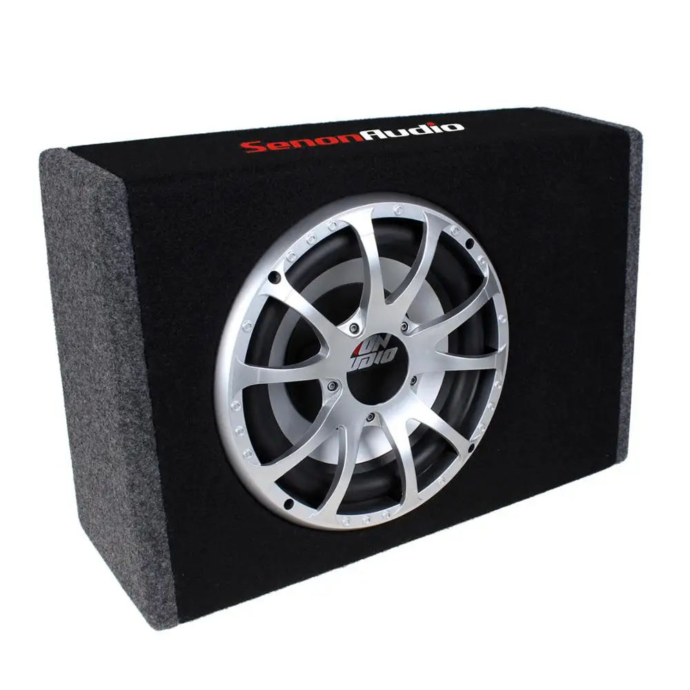 Custom 10 inch Power Amplifier Trapezoid Truck Subwoofer Box 12 inch Subwoofers in Box with amp Custom Made  subwoofer boxes