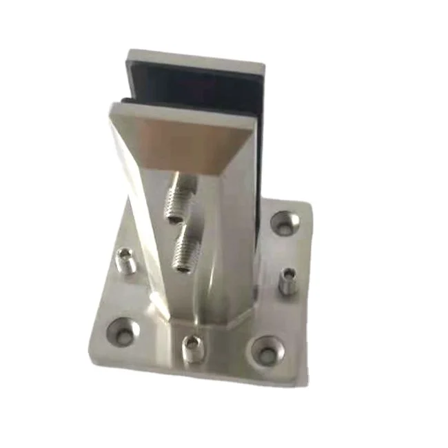 12mm Glass Thickness Clamping Stairs Walls Glass Handrails Railings Stainless Steel 316 Hotel Deck Frameless Wall Spigot