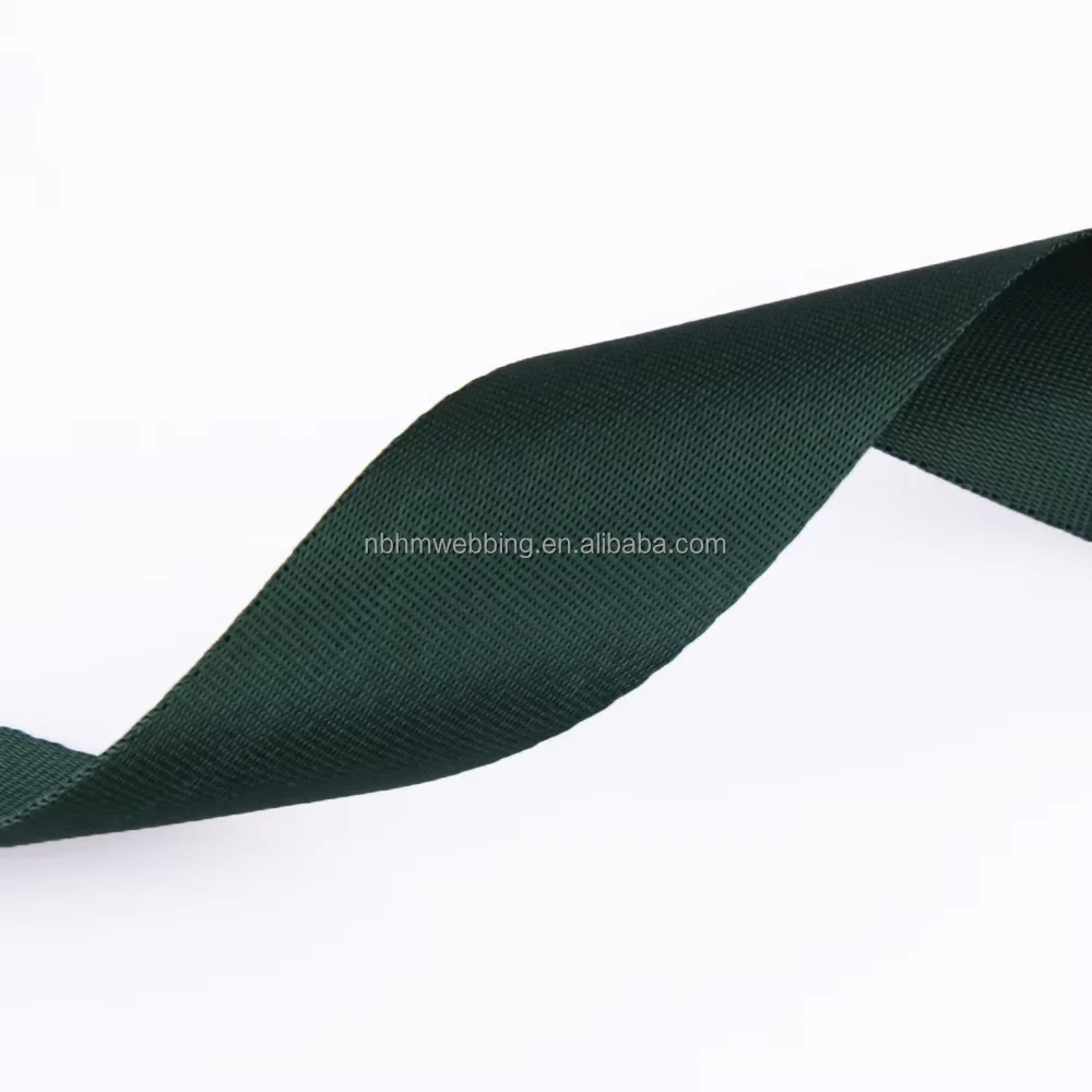 High Quality Nylon Webbing Tape Strap Green Blue Color Different Sizes Coated High Tenacity Plain Weave DIY Dog Leads Wholesale
