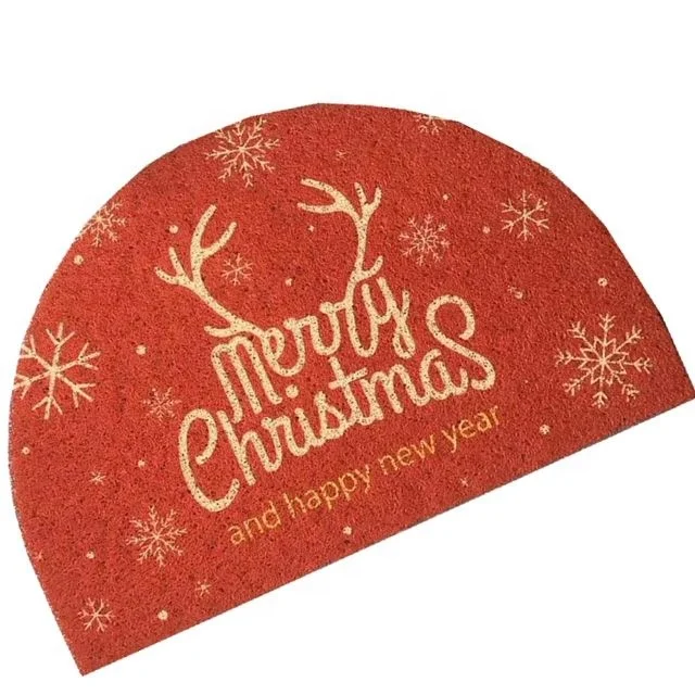 Wholesale mat Wholesale Fancy Floor Mat Half Circle Customized Semicircle Floor Christmas Door Mat