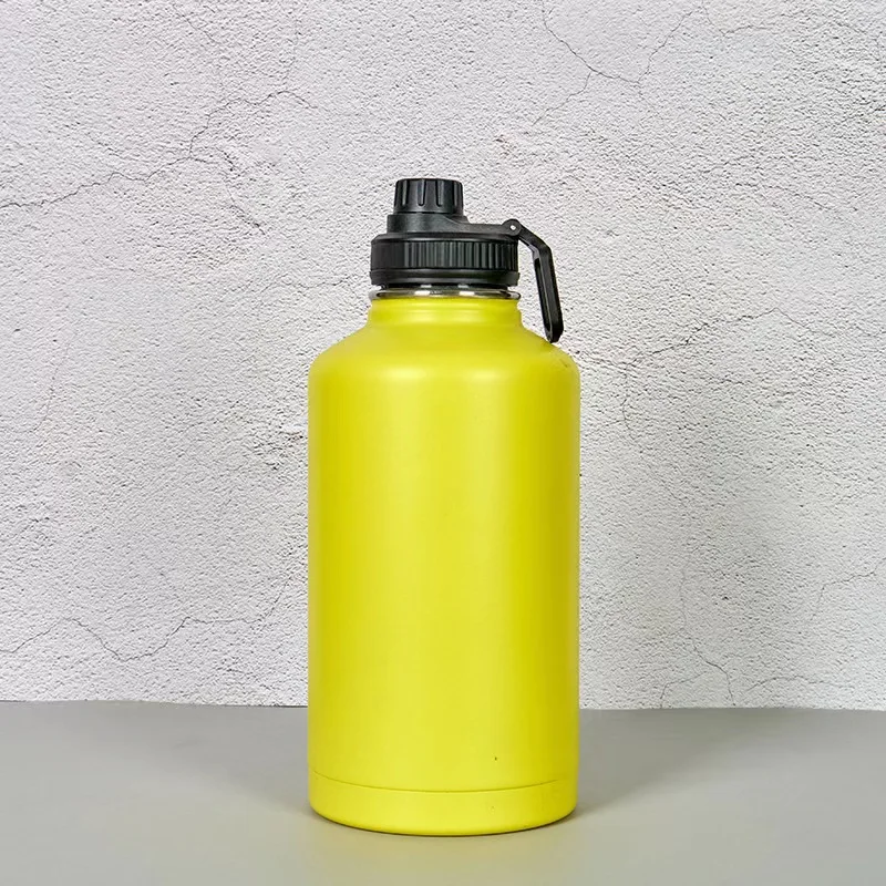 Sports Gym Fitness Bodybuilding Water Bottle Big BPA FREE 2.2L stainless steel Water Bottle