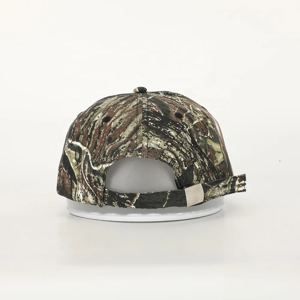 Wholesale Custom 6 Panel Outdoor Sport Hat High Quality Embroidery Logo Army Green Camo Cotton Gorras Classics Baseball Cap