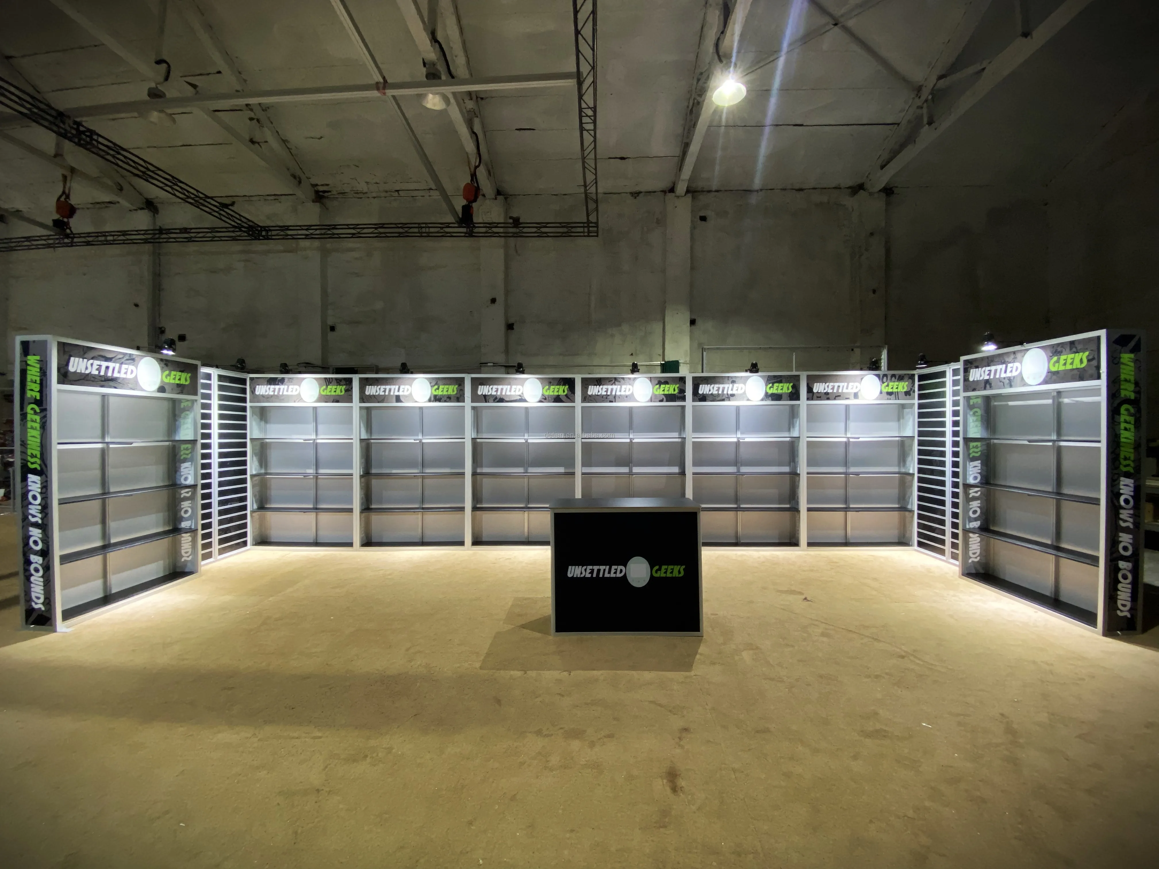 Detian Offer Exhibition Stand booth Trade Show Booth Aluminium Profile System Carton,wooden Booth Design, Manufacture