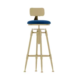 Hot Nordic bar stool rotating lifting high foot bar chairs modern simple creative iron bar chair with backrest
