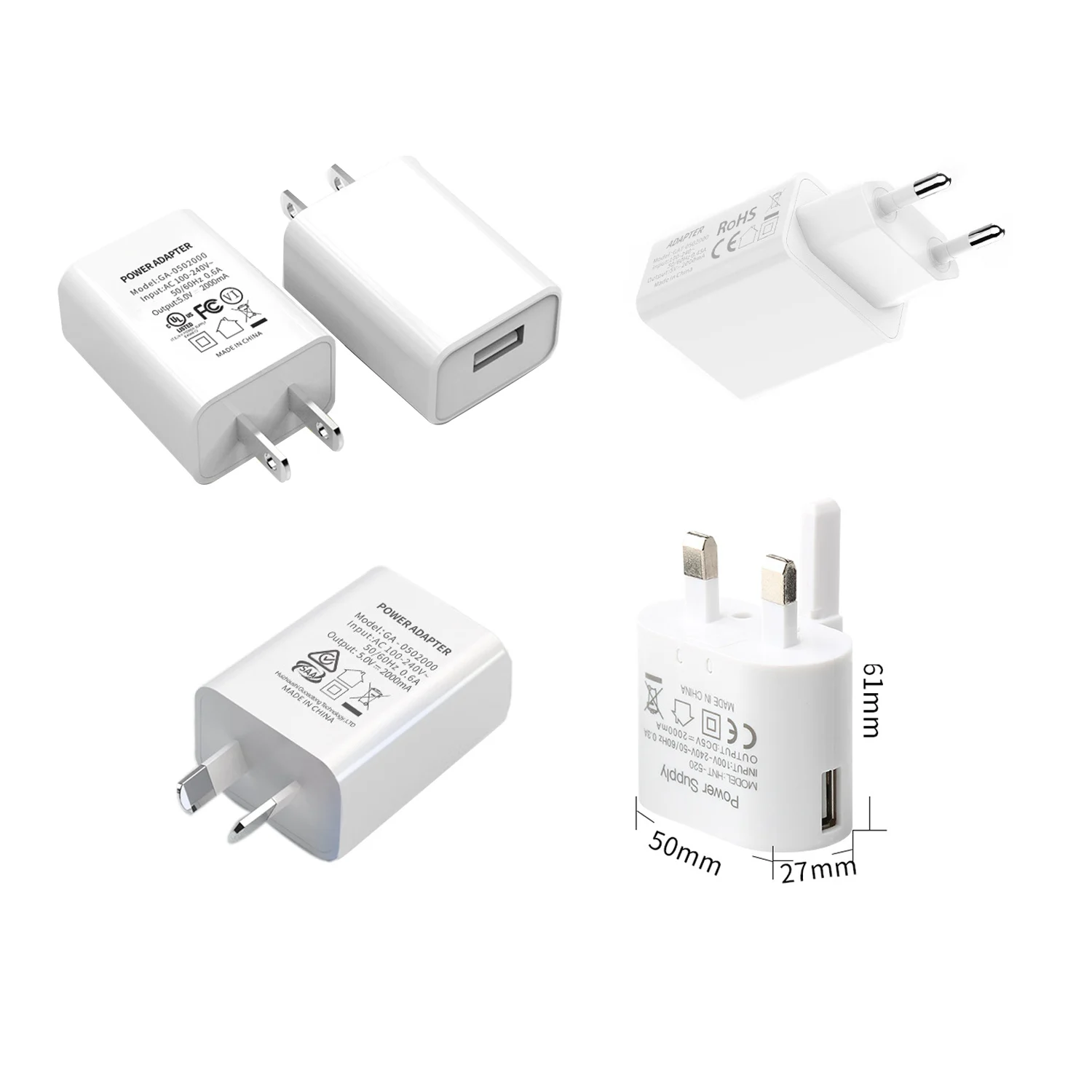 USB-адаптер для шестигранных ламп 5 В 2