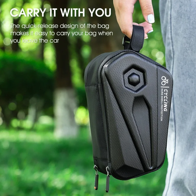 Bicycle Pannier Saddle Rack tail Bags EVA Waterproof Bike Rack Bag Multifunctional Foldable Large Trunk Bag