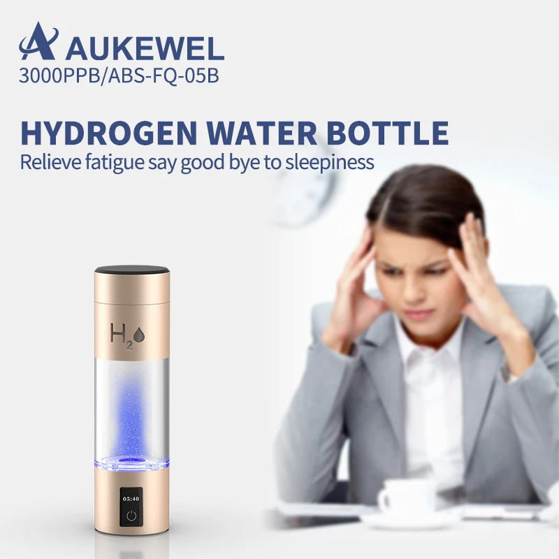 New Design Portable Pressure Relief SPE Technology 3000ppb 1500ppb Hydrogen Rich Bottle Generator Water Cup