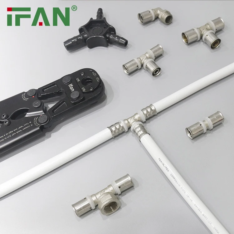 IFAN High Quality PEX Pipe Fittings Equal PEX Fitting 16 - 32MM PEX Brass Press Fittings