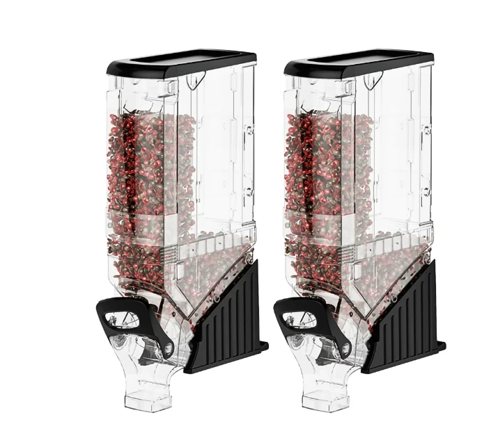 Factory Supply Clear Bulk Nuts Dispenser Acrylic Gravity feed Bulk Food Dispenser Bin Cereal Candy Nut Dispensers