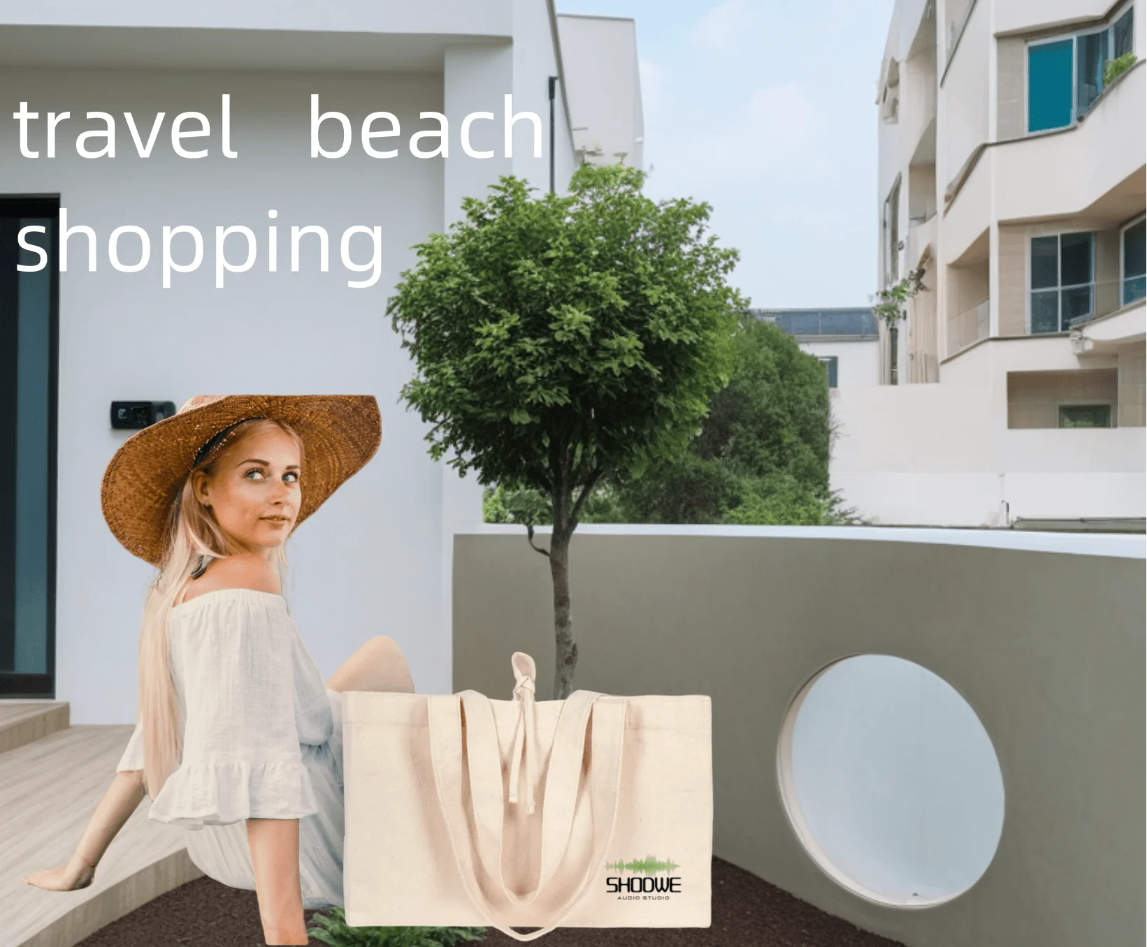 Large Canvas Tote Bag With Logo Printing For Shopping Bag  Cotton Fabric Shoulder Canvas Handbags