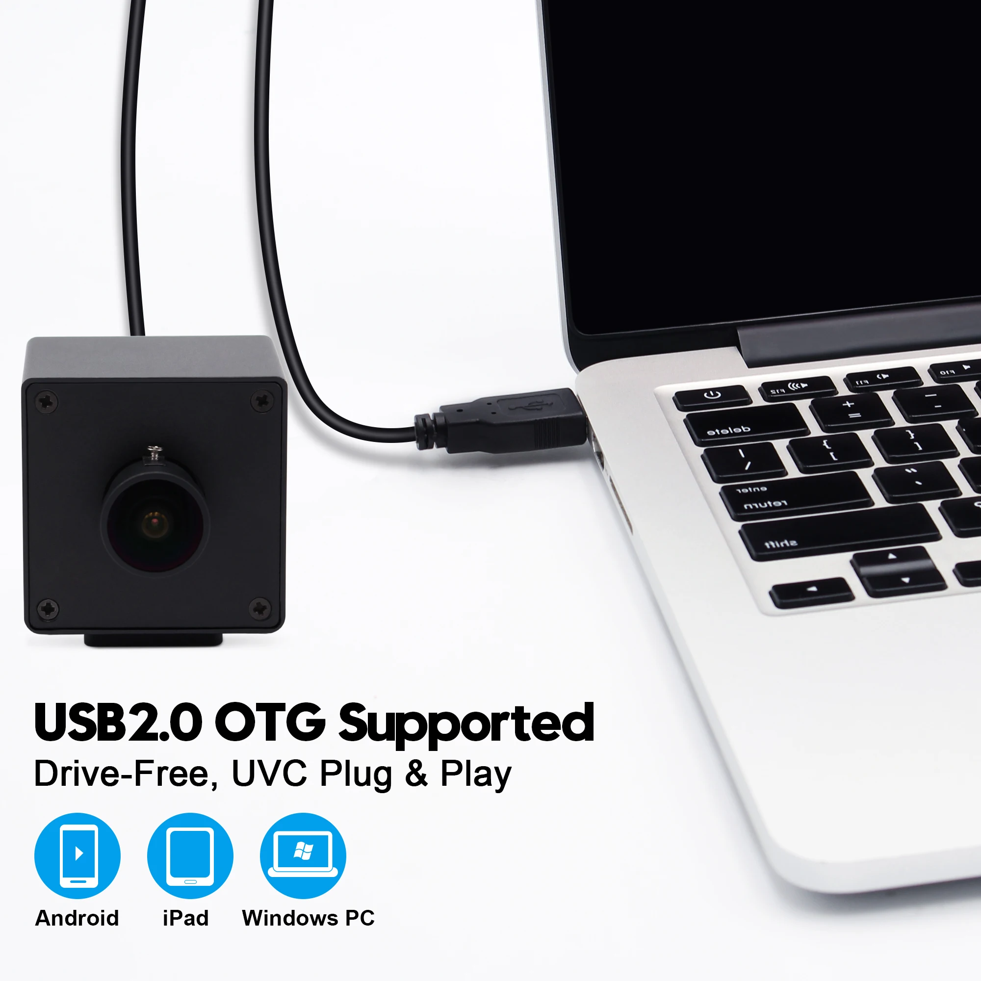 ELP UHD 4K Mini Sony IMX317 CMOS Sensor Webcam 2160P 30fps Wide Angle170 Degree Fisheye USB Camera for KIOSK  ROBOT Virtual Game