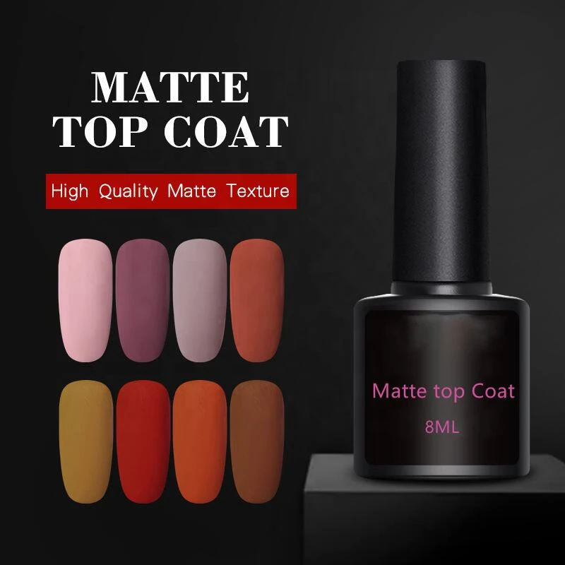 MEILIYAGEL Long lasting uv led nail gel polish matte top coat velvet matte top coat gel