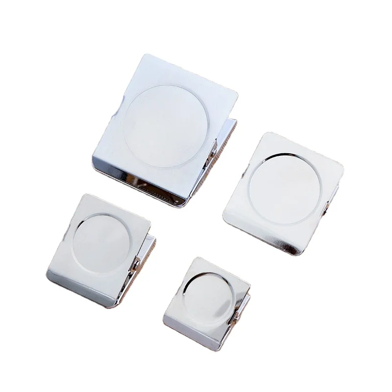 Gangqiang Factory Custom Wholesale Metal Square Magnetic Clamp Office Fridge Magnet Clip Magnetic Memo Clip