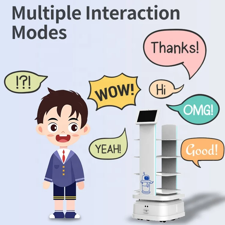 Factory Price Factory Intelligent Delivery Robot Service Robot Voice Interaction  Take an elevator AI smart robot