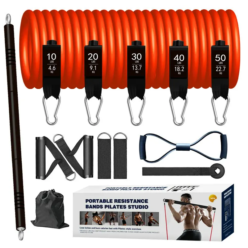 Resistance Kit Elastic Tube Latex Tube Bands 11pcs Set